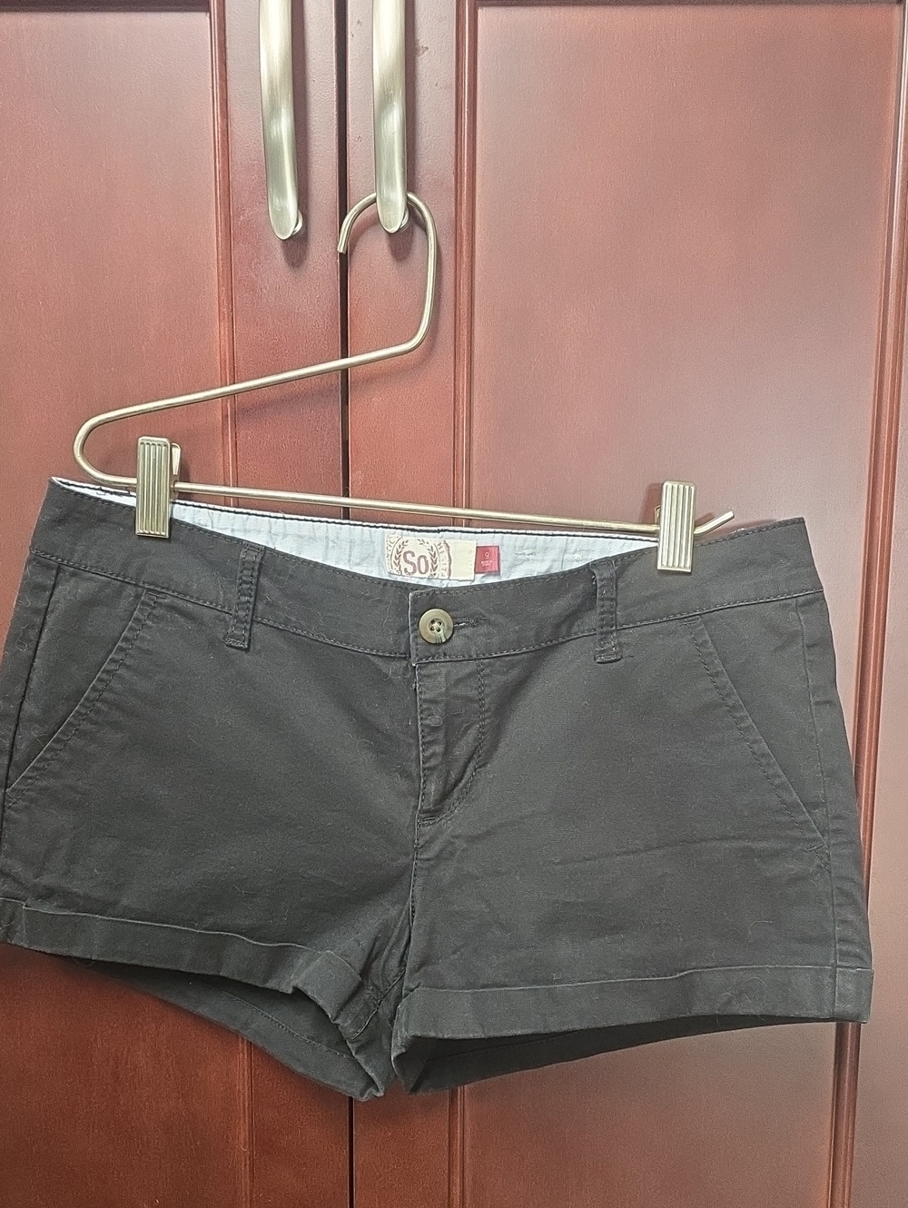Like New. SO Black Casual Cotton Shorts